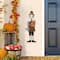 Glitzhome® Metal Thanksgiving Pilgrim Hanging Or Standing Yard Stake Set